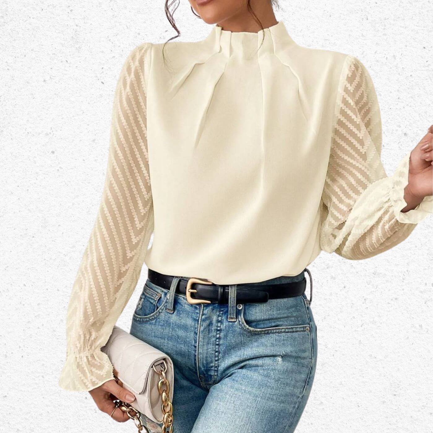 Eira™ - Elegant Langermet Topp