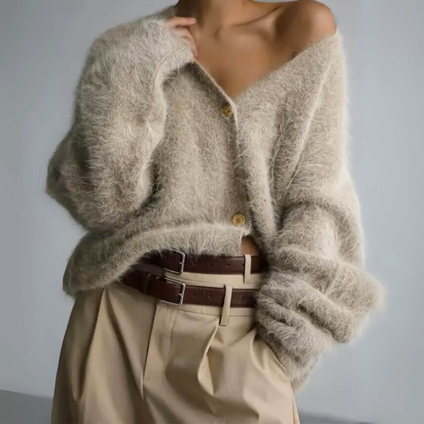 Ellie™ - Koselig Cardigan med Knapp