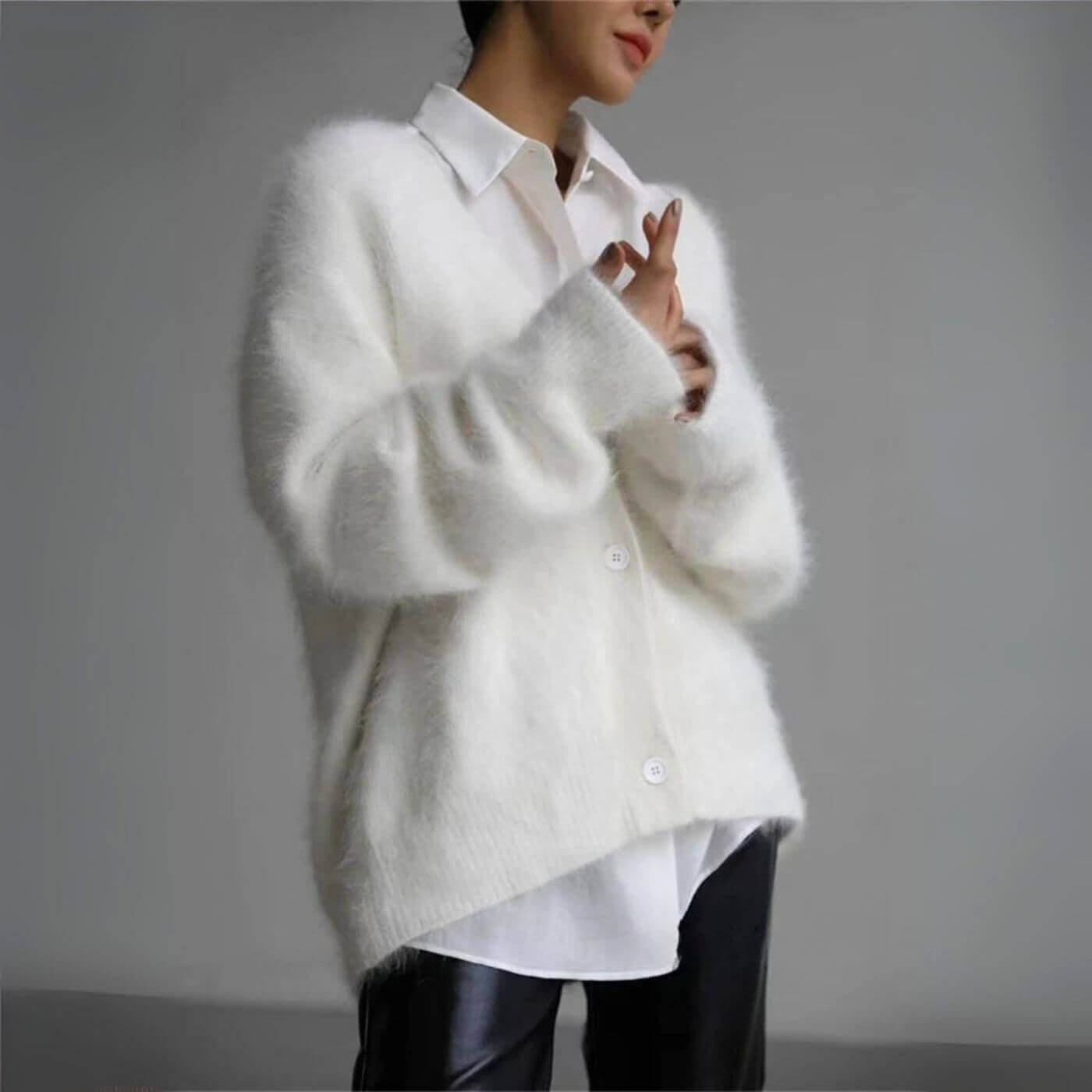 Ellie™ - Koselig Cardigan med Knapp