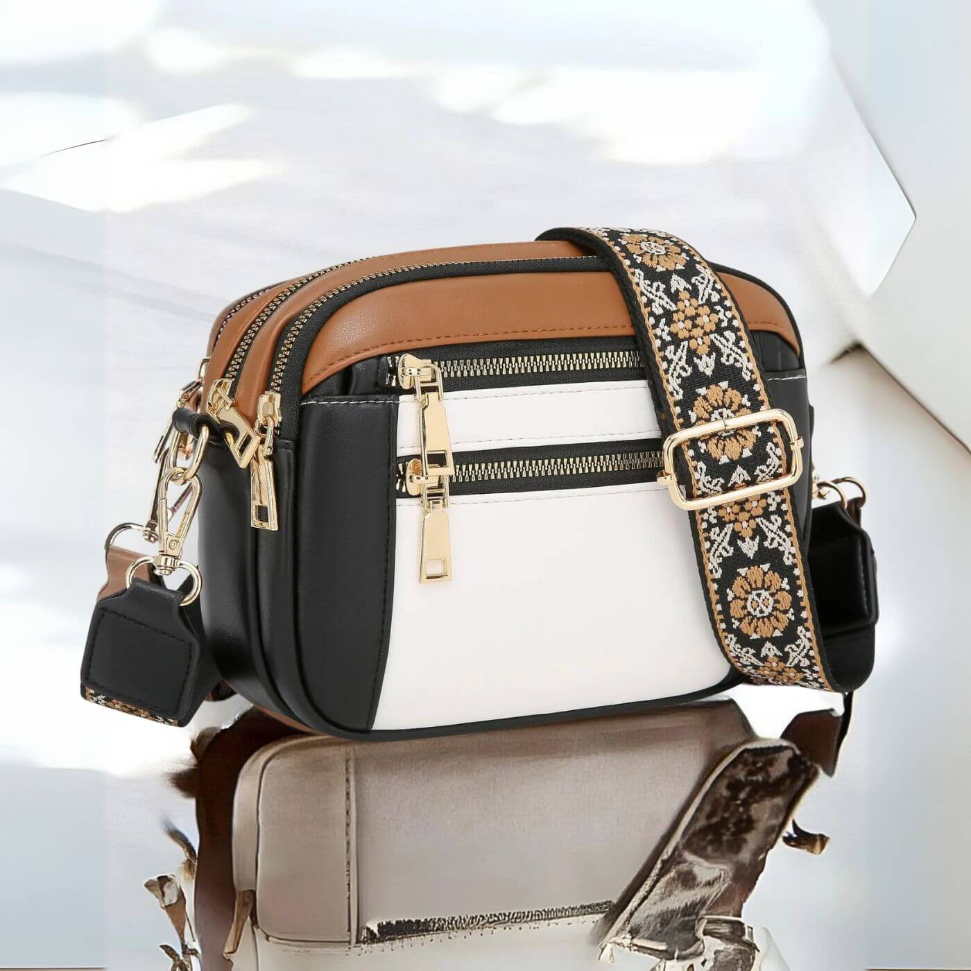 Embla™ – Elegant Skulderveske Med Flere Rom