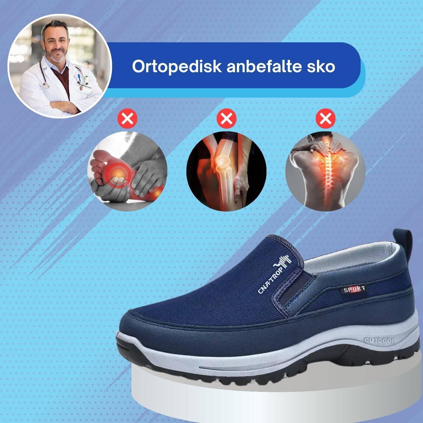 OrthoFit™ – Komfortable Ortopediske Tursko