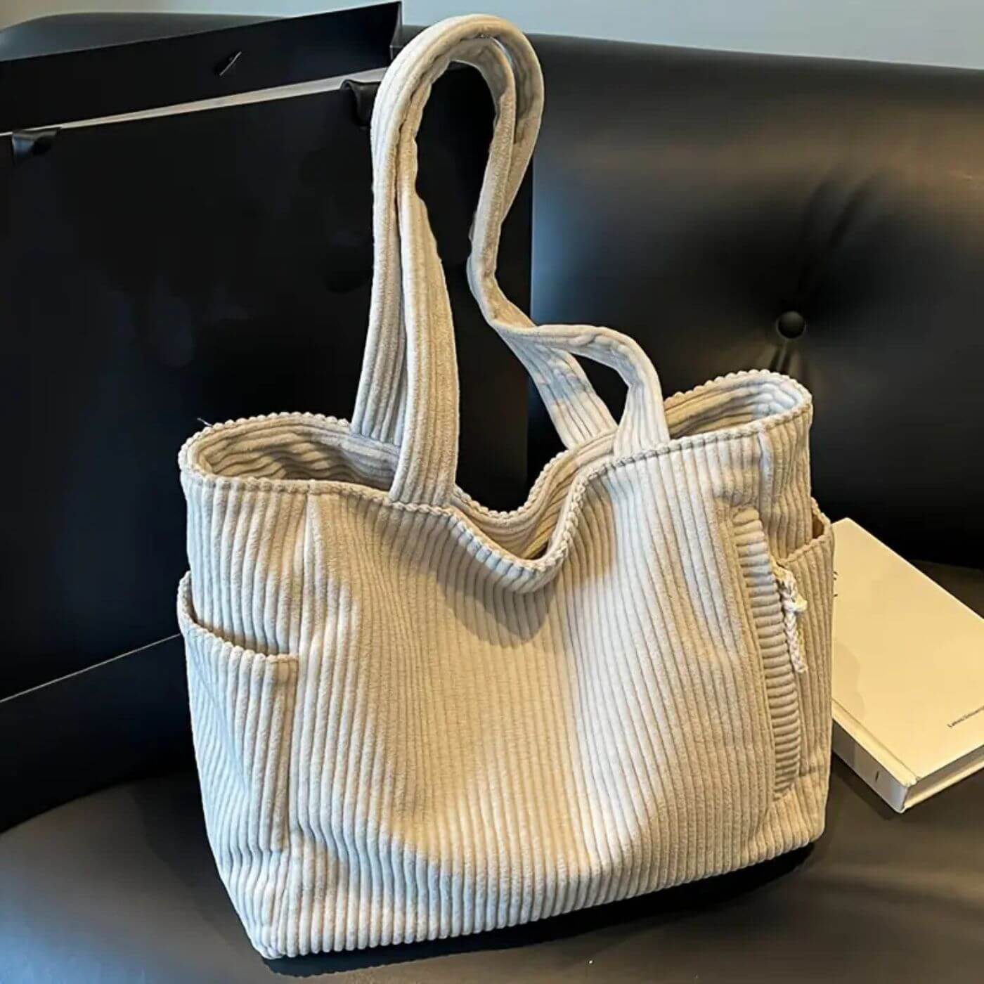 Evelyn™ - Stilig Cordfløyel Toteveske