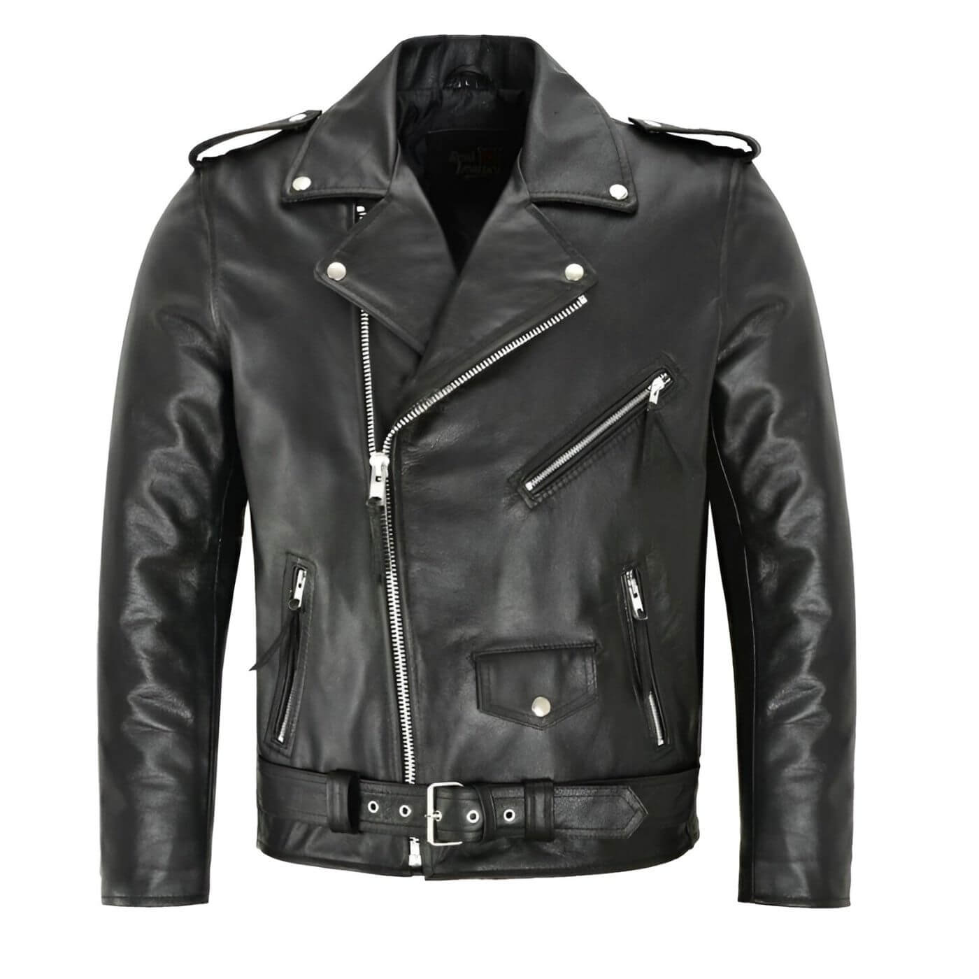Fredrik™ - Klassisk Biker Skinnjakke