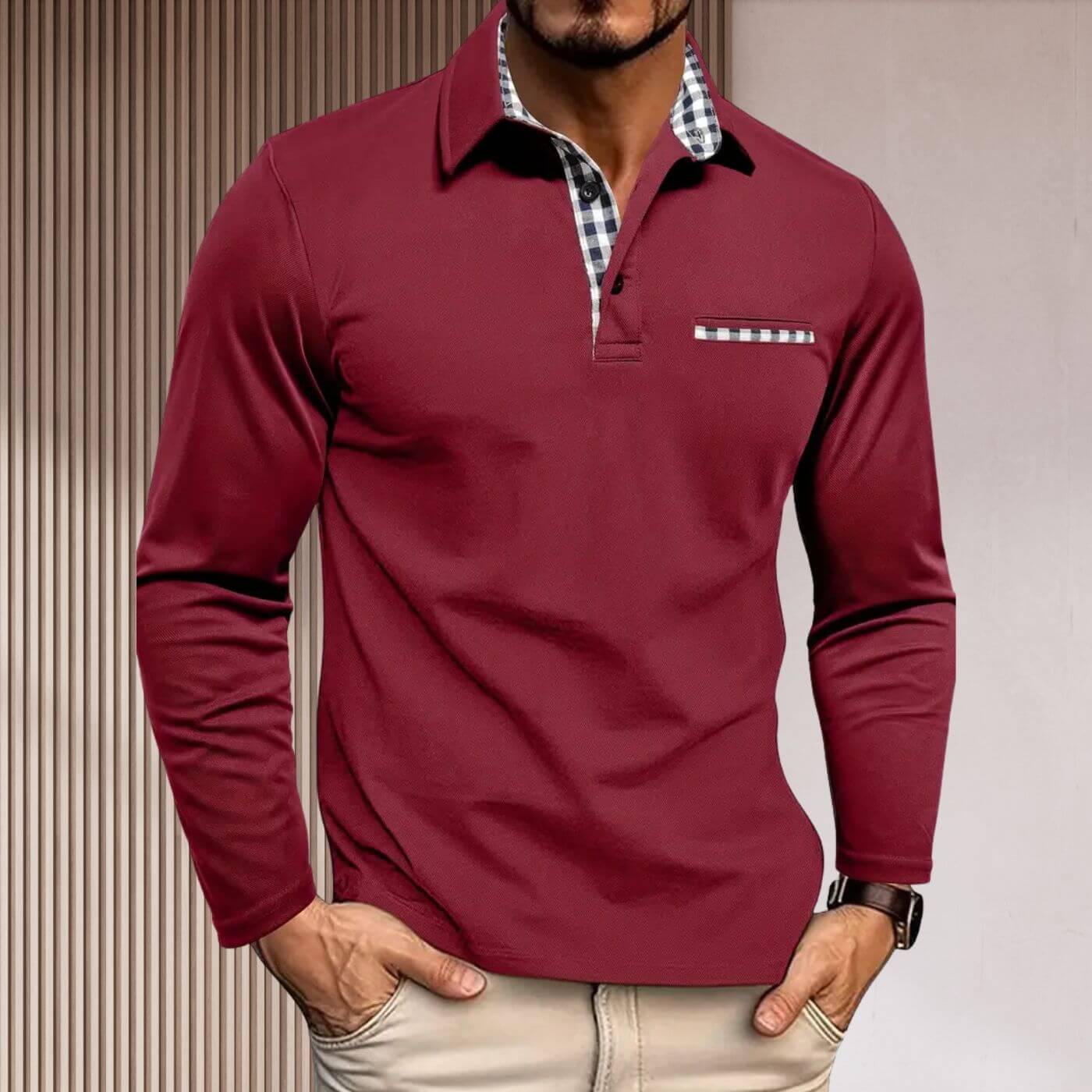 Frode™ – Stilfull Figursydd Langermet Skjorte