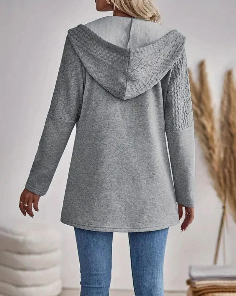 Helga™ - Moderne og Stilig Hettegenser med Glidelås