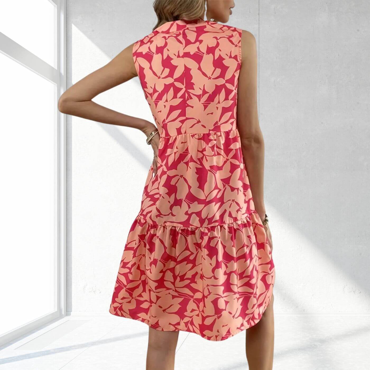 Ida™ - Blomstrete Midikjole