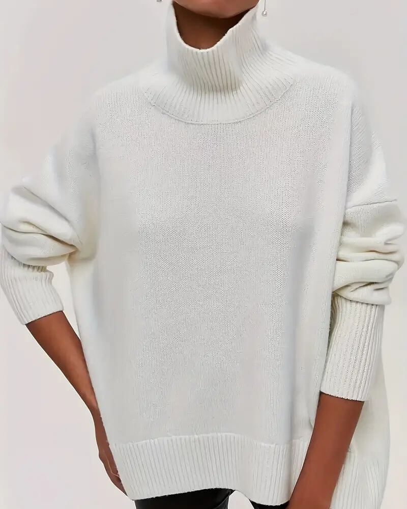 Iris™ - Elegant Classic Turtle Neck Sweater