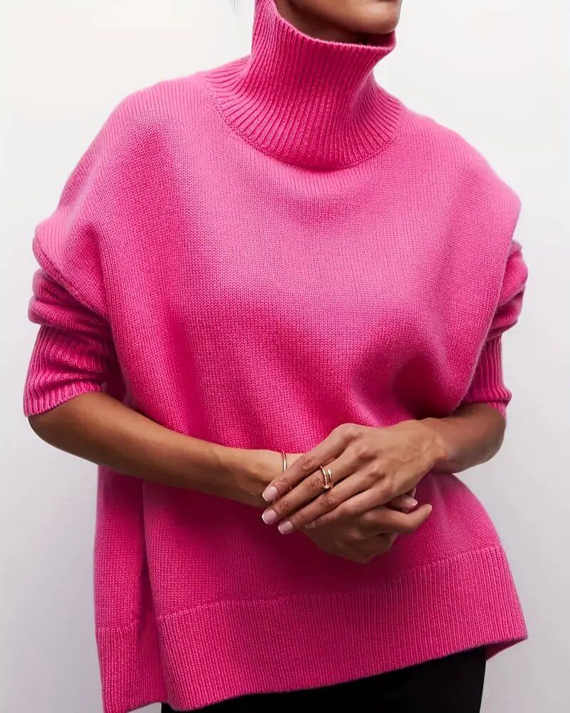 Iris™ - Elegant Classic Turtle Neck Sweater