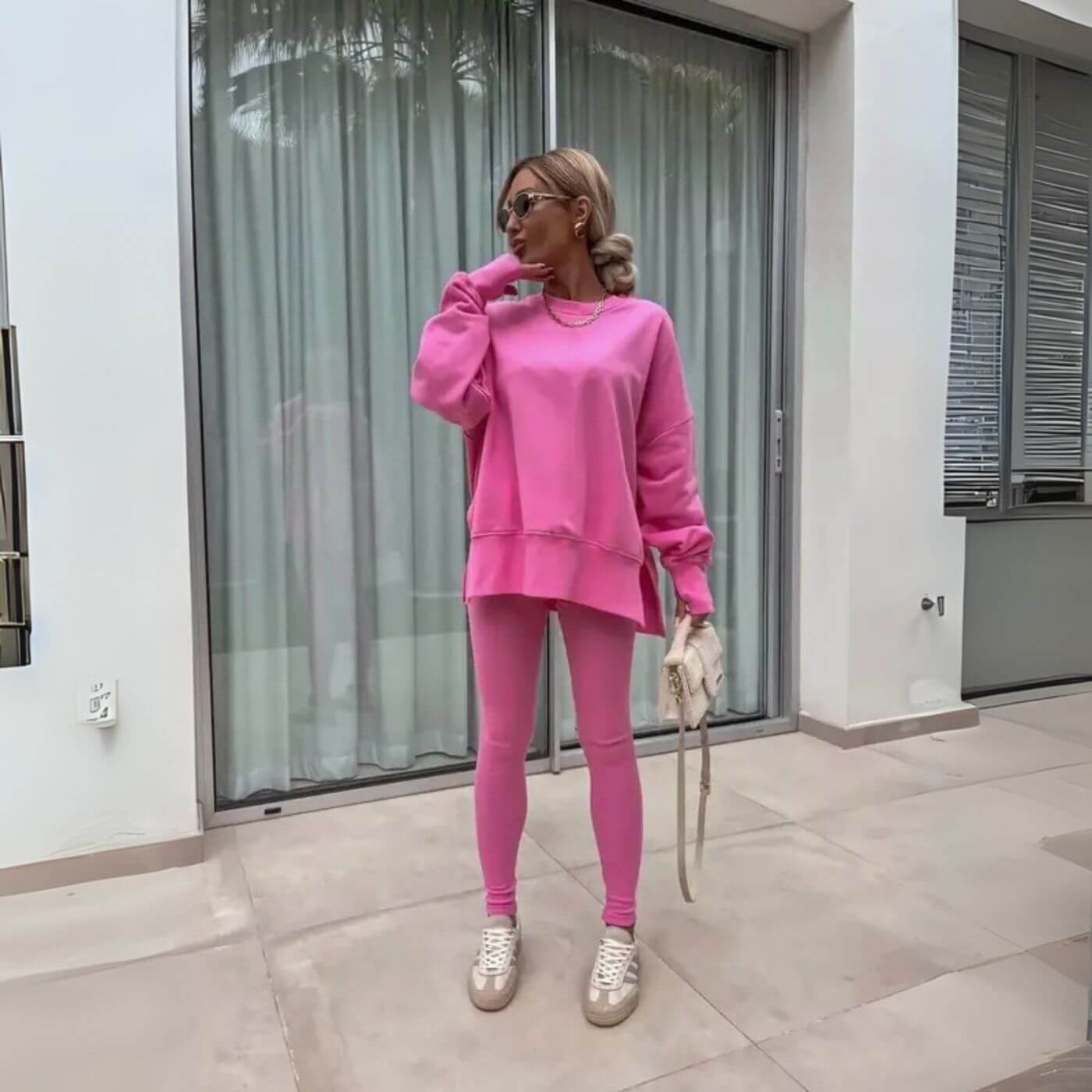 Jeanette™ - Uformelt Sett med Langermet Skjorte og Bukse