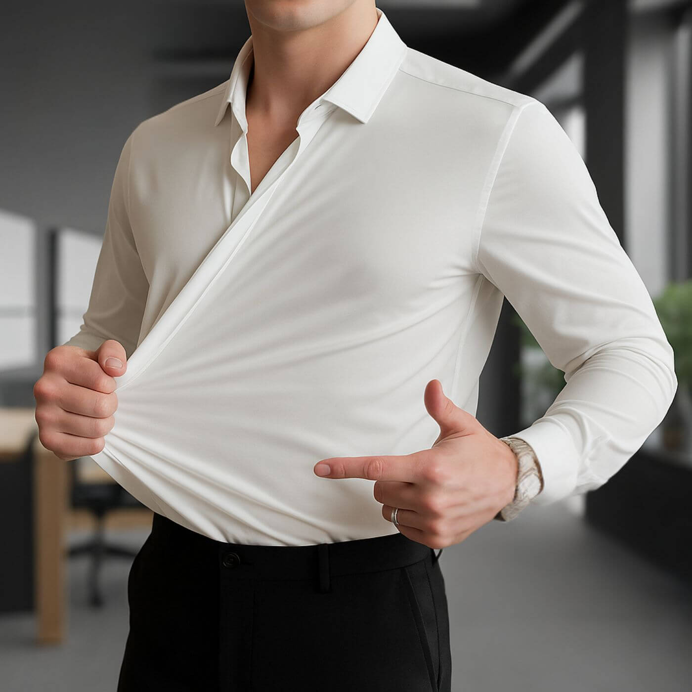 Johan™ – Rynkefri Stretchskjorte