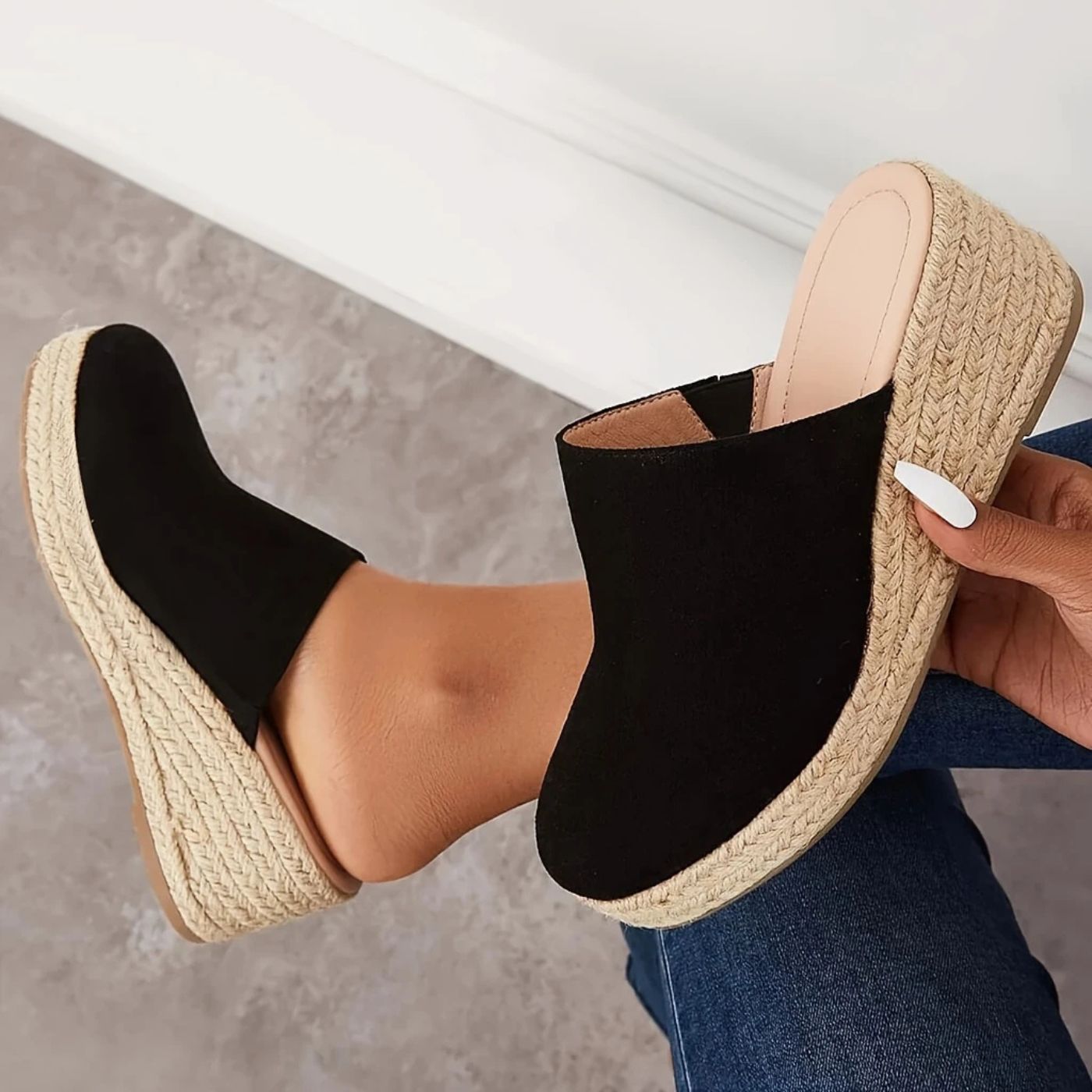 Kaja™ - Ortopediske Slip-on Kilesandaler