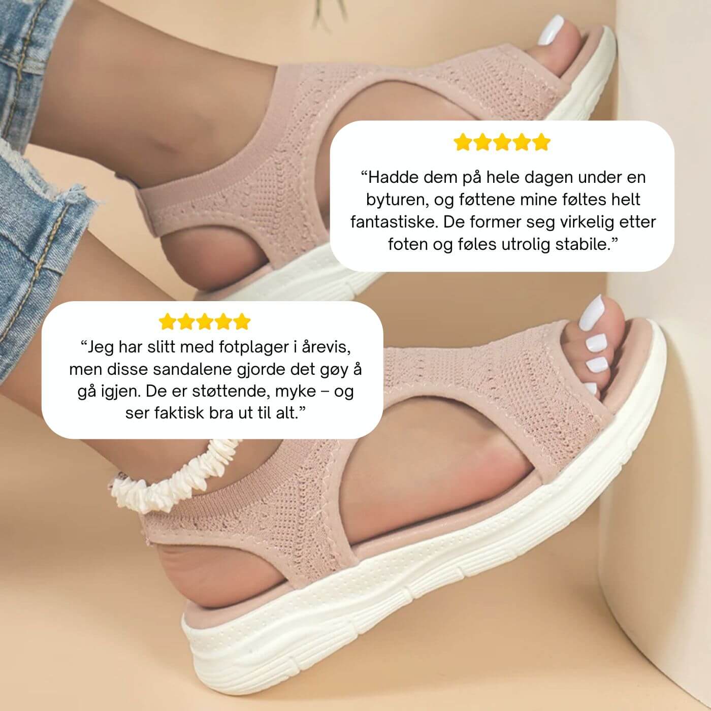 Lise™ – Ekstra Behagelige Ortopediske Sandaler