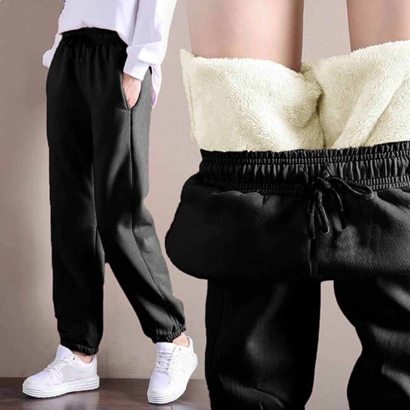 Lucia - Komfortable Vinterbukser med Fleecefôr