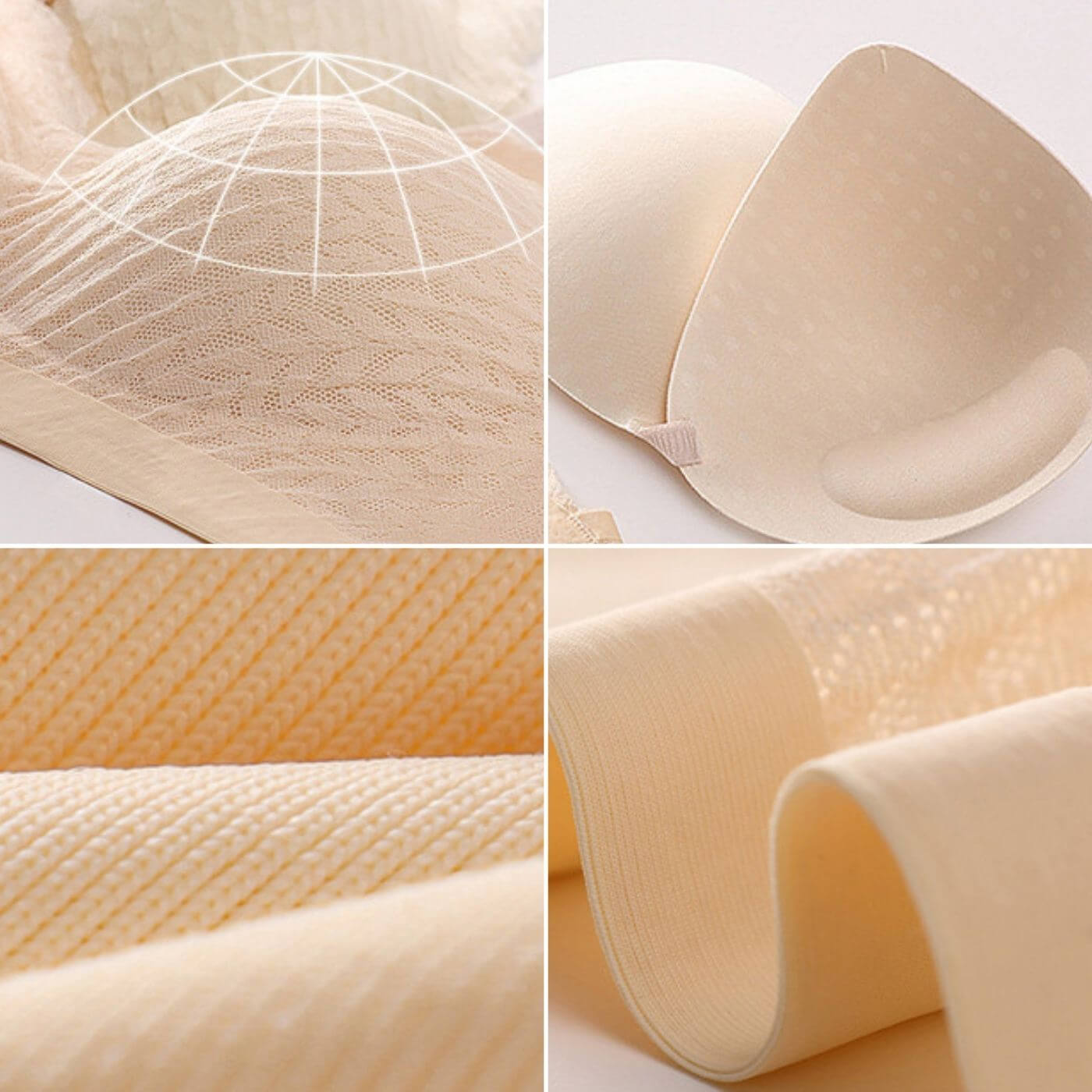 Malene™ – Pustende Og Behagelig Støtte-BH (4-Pakning)