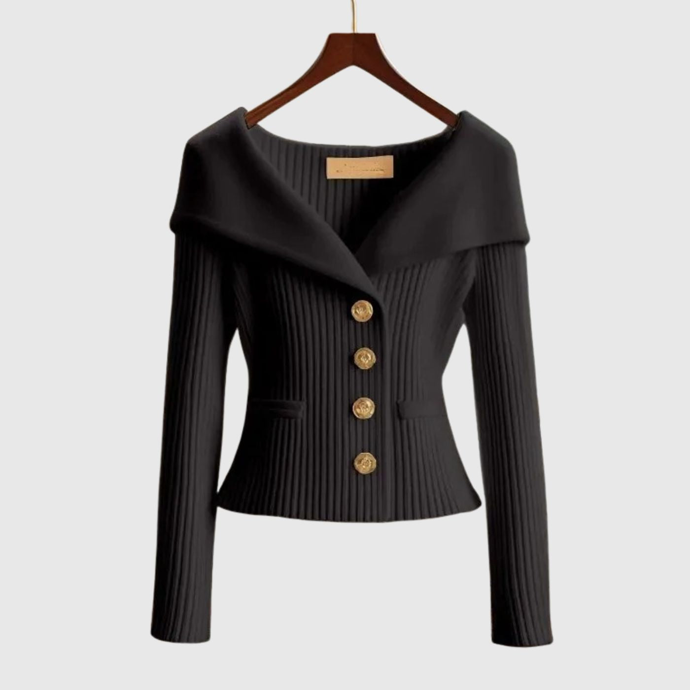 Tuva™ - Elegant Ribbestrikket Genser