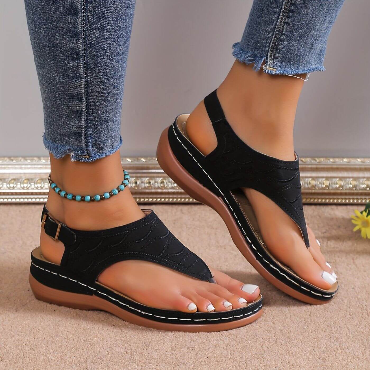 Carola™ – Komfortable Ortopediske Sandaler