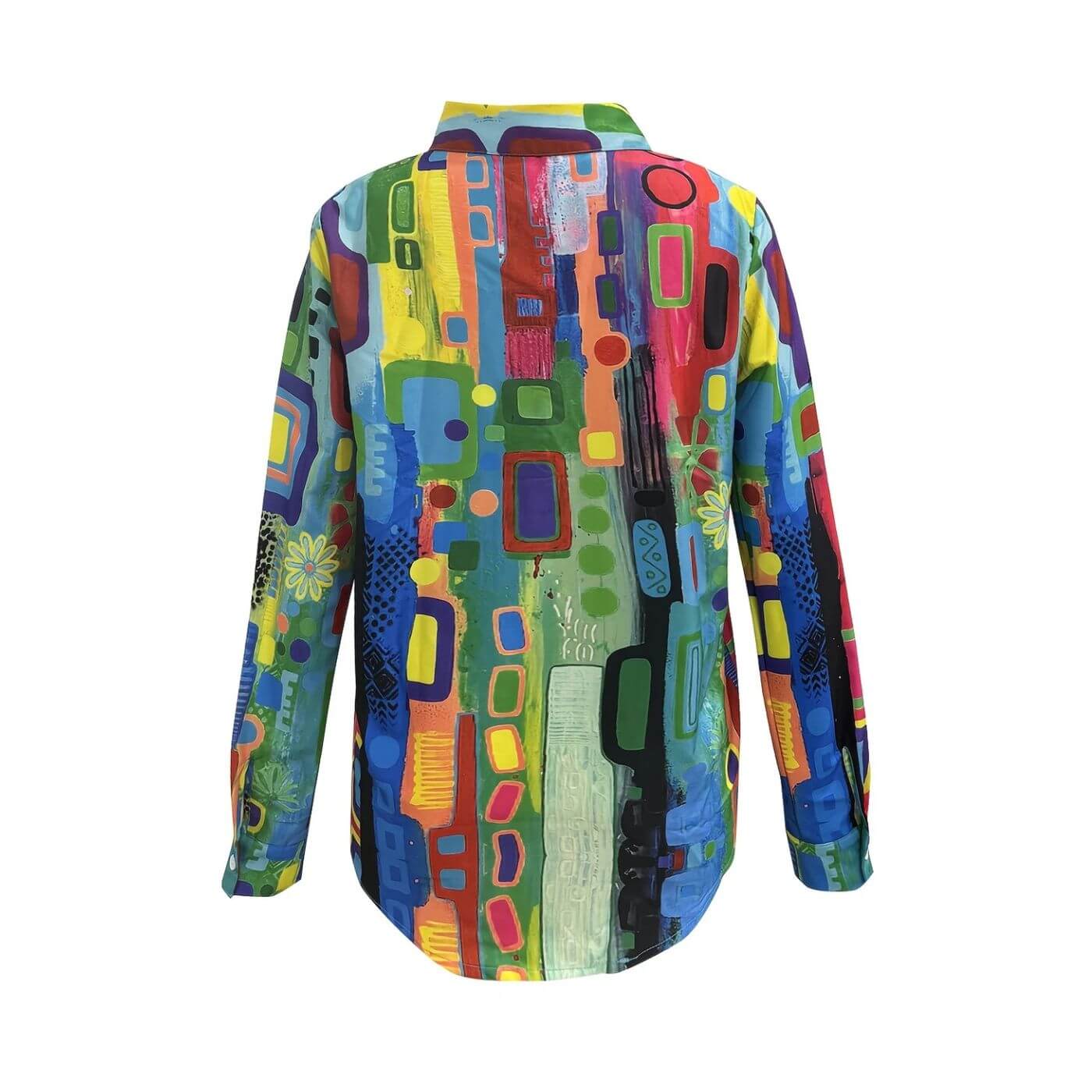 Eline™ – Komfortabel Sommerbluse med Geometrisk Mønster