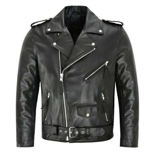 Fredrik™ - Klassisk Biker Skinnjakke