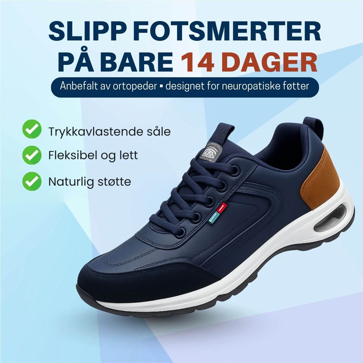 Håvard™ – Smertelindrende Ortopediske Sko