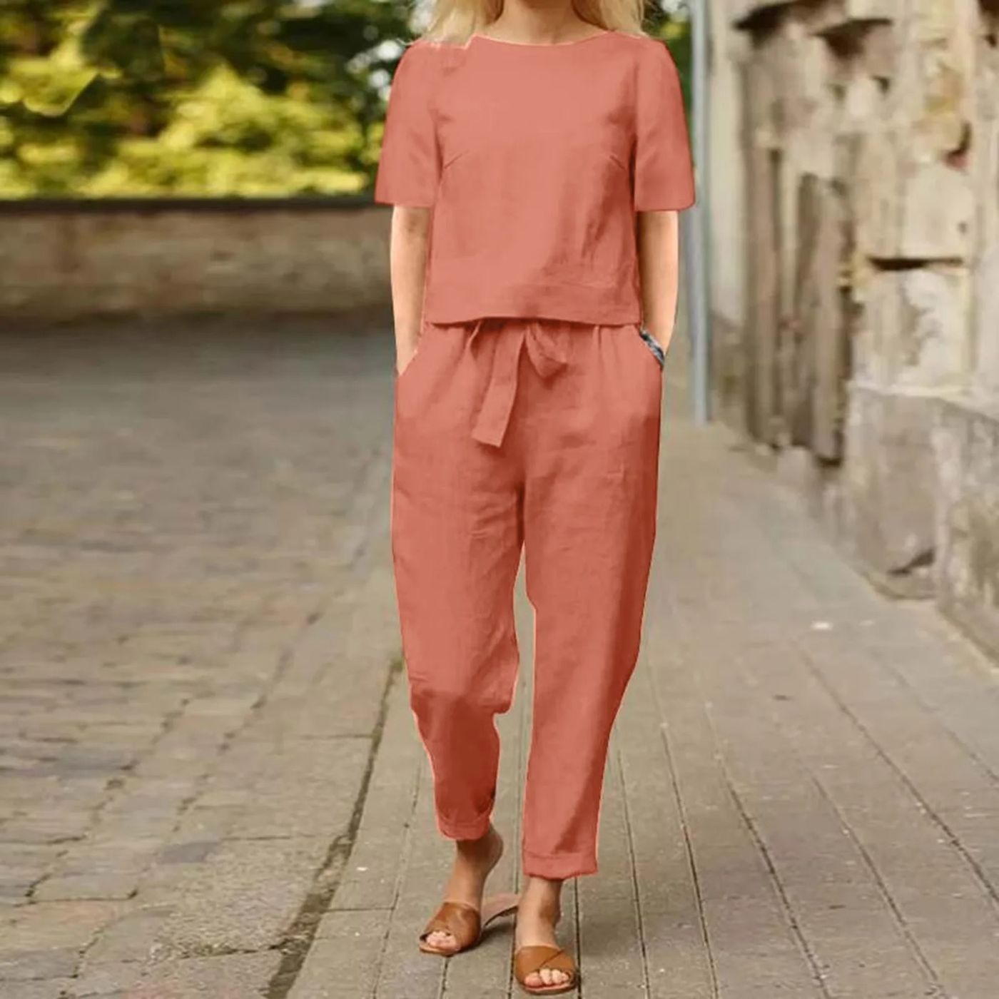 Heidi™ – Elegant Top og Bukse Sett i 2 Deler