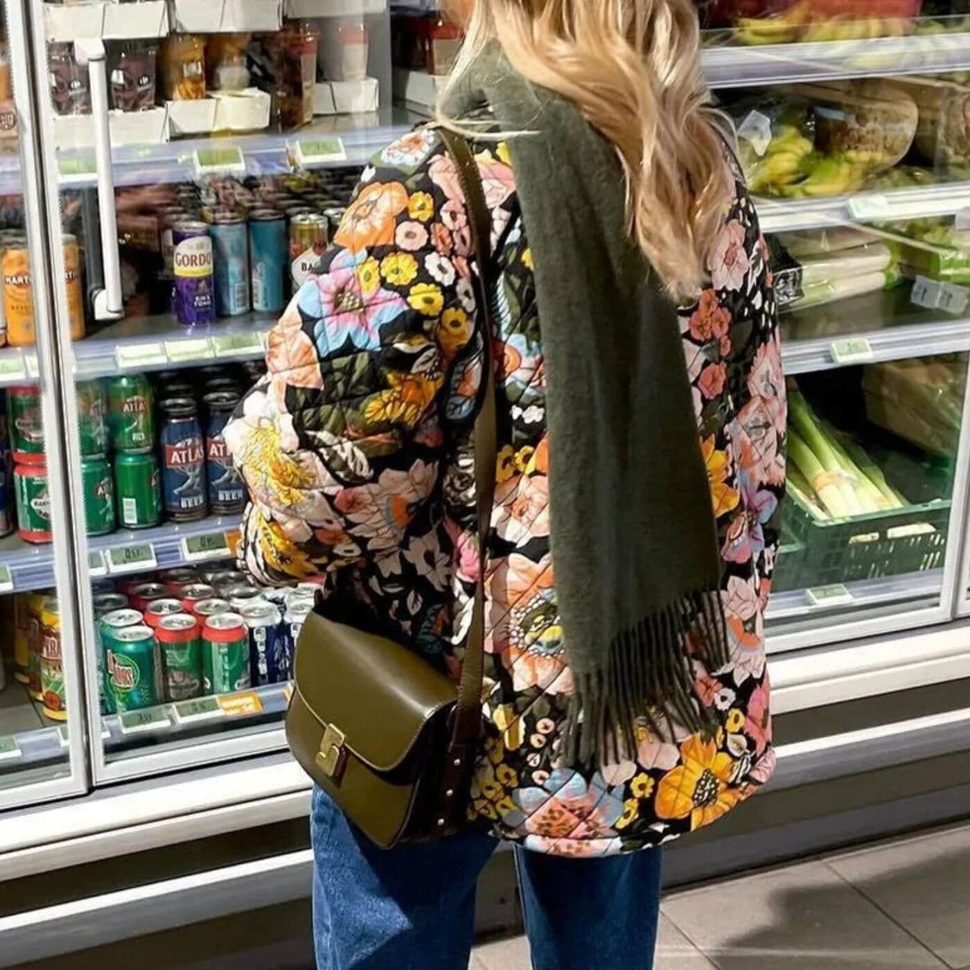 Iben™ - Elegant Blomstret Kåpe