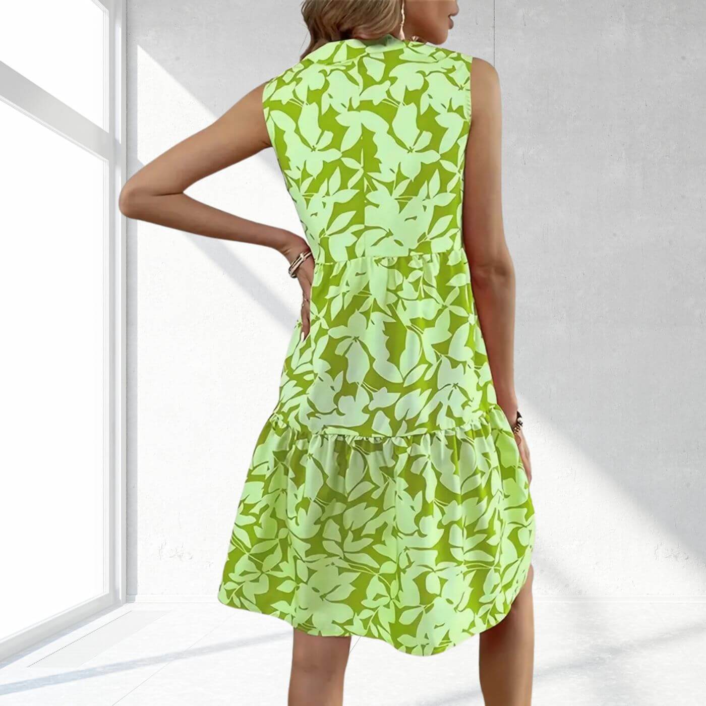 Ida™ - Blomstrete Midikjole