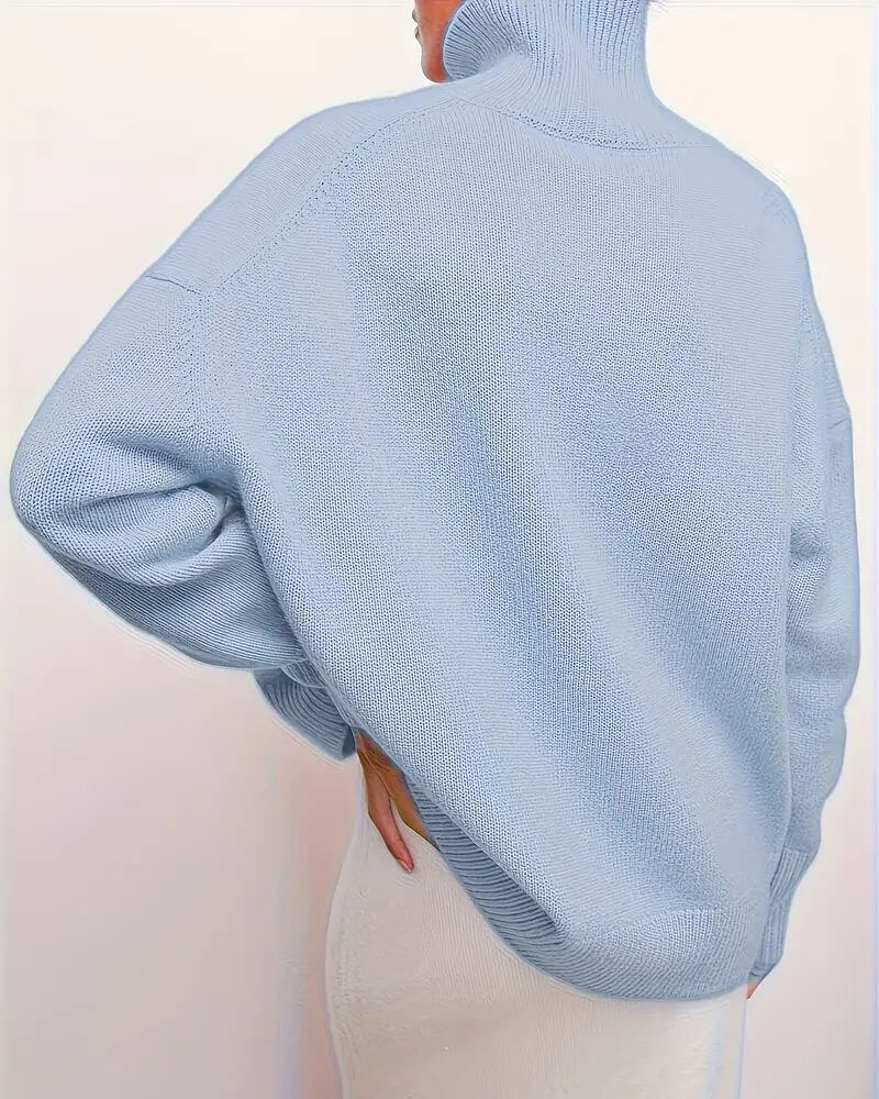 Iris™ - Elegant Classic Turtle Neck Sweater