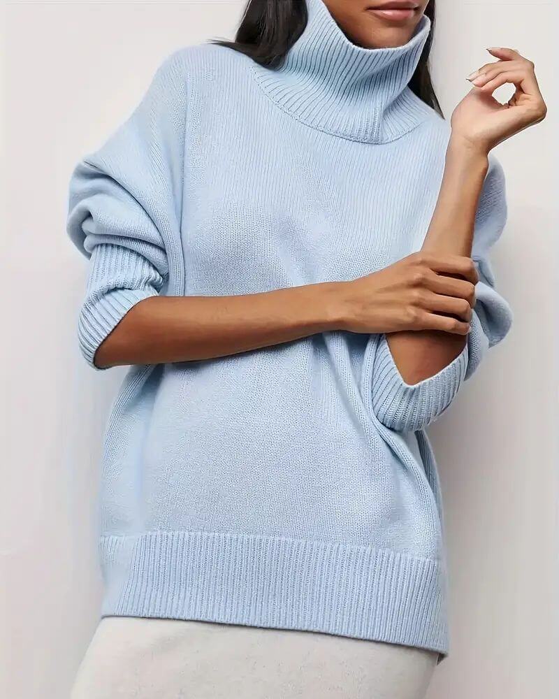 Iris™ - Elegant Classic Turtle Neck Sweater