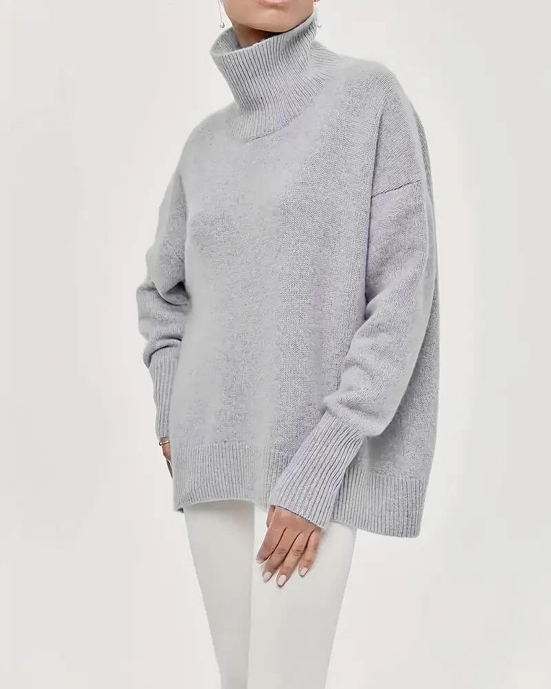 Iris™ - Elegant Classic Turtle Neck Sweater