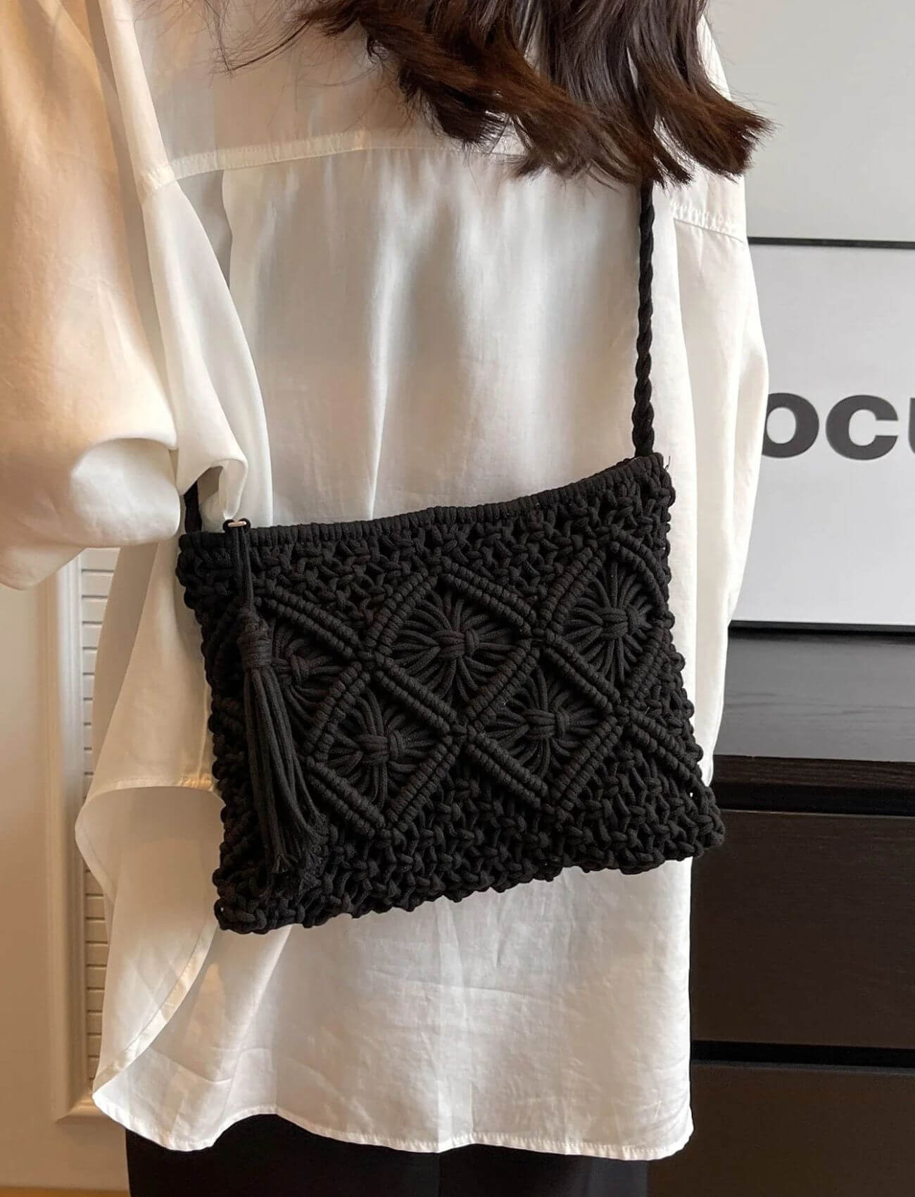 Jenny™ – Stilig Vevd Skulderveske