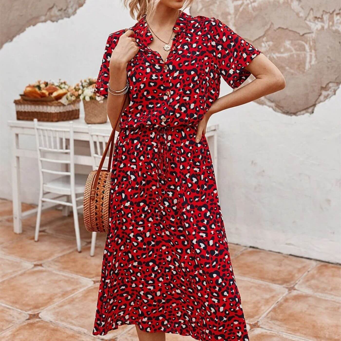 Jenny™ – Vintage Behagelig Sommerkjole