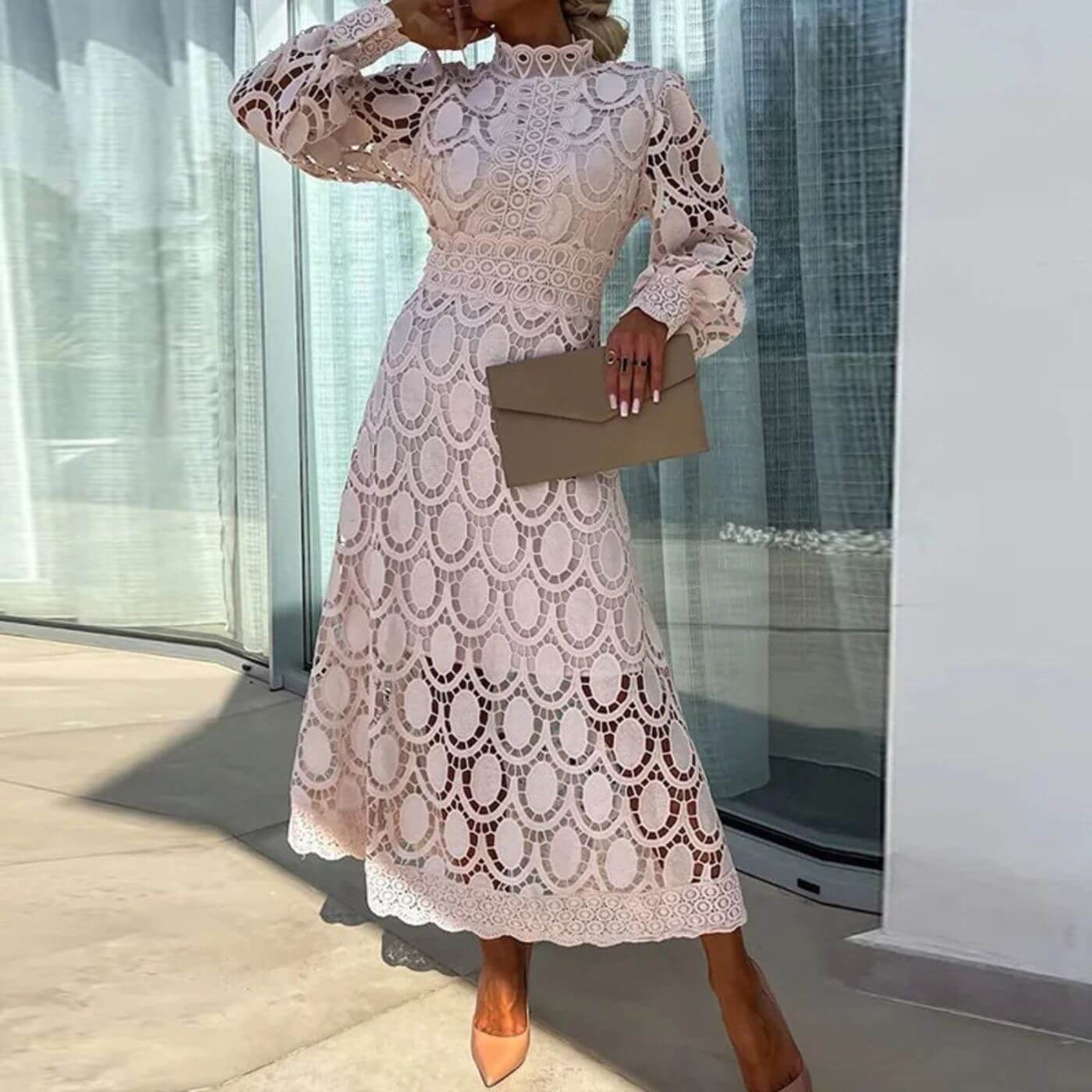 Katrina™ – Elegant Blonde Maxikjole