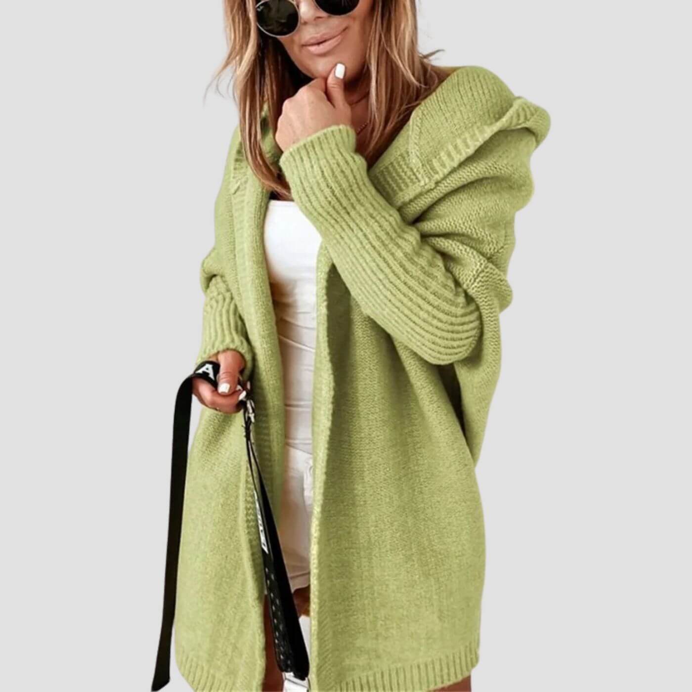 Layla™ - Komfortabel Strikket Hettegenser-Kardigan