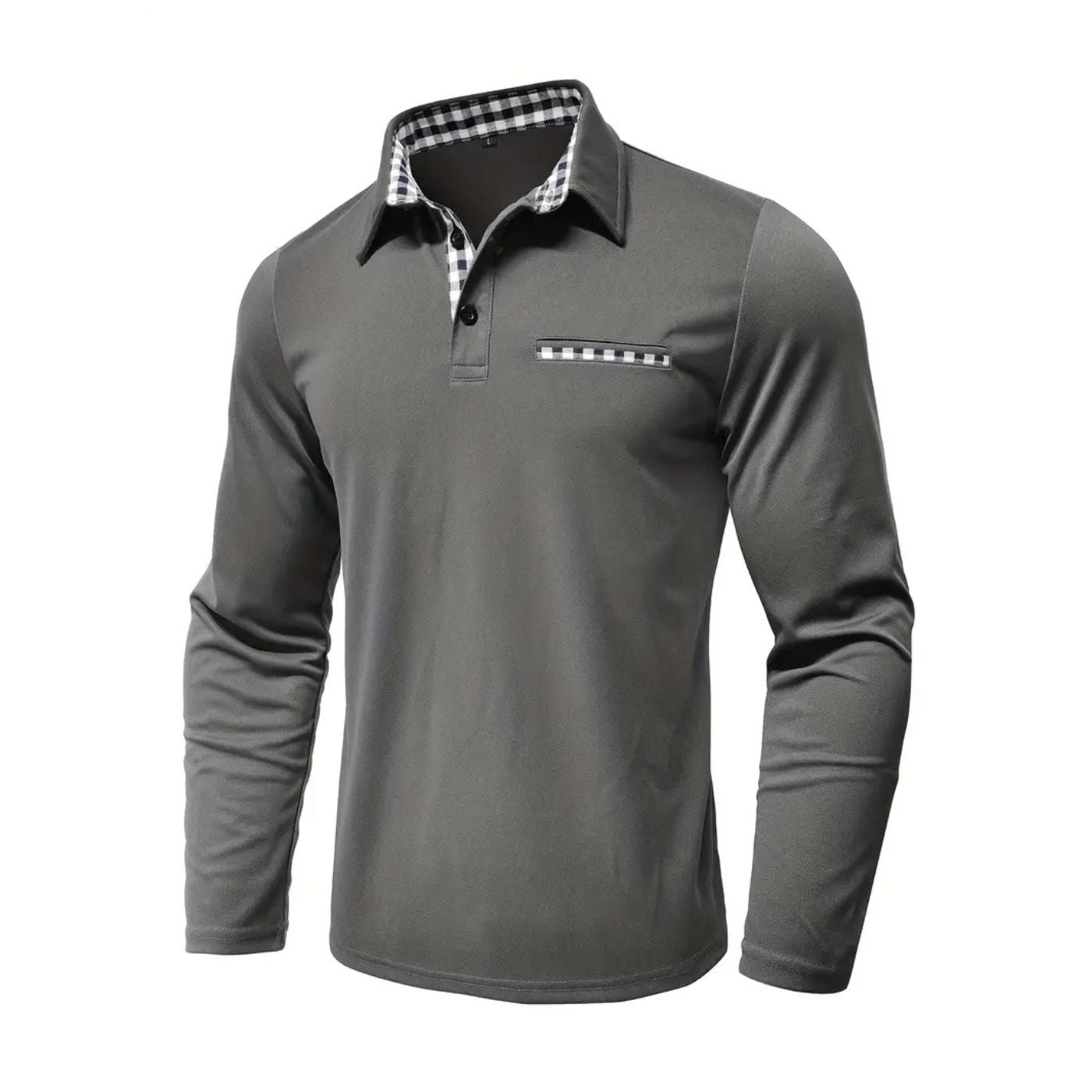 Leander™ - Komfortabel Langermet Piqueskjorte
