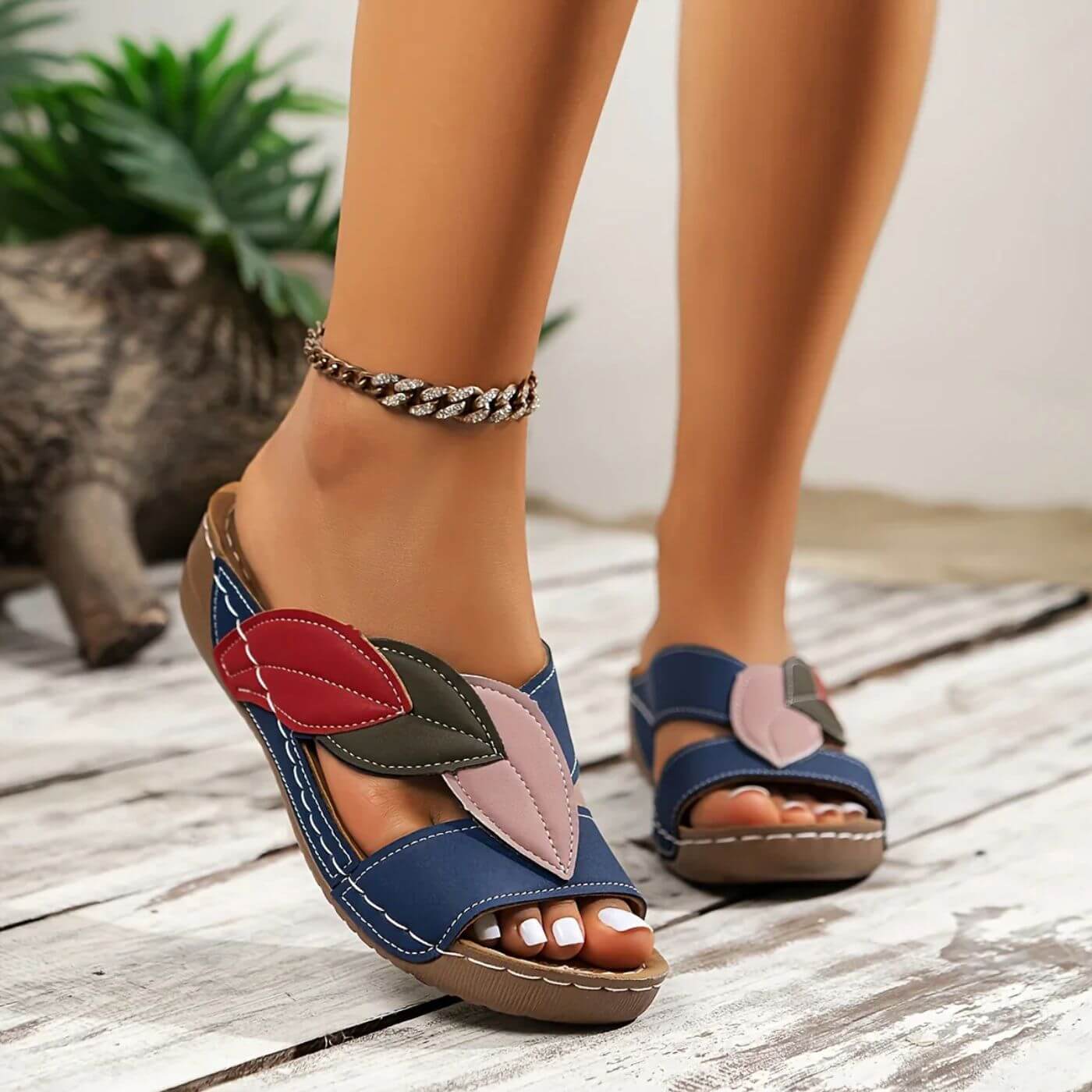 Linn™ – Ortopediske Slip-on Komfortsandaler