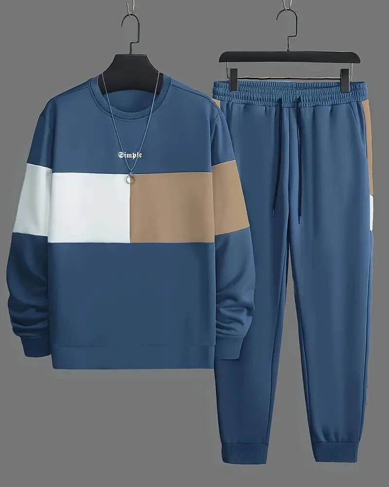 Mats™ - Casual genser og joggebukse-sett