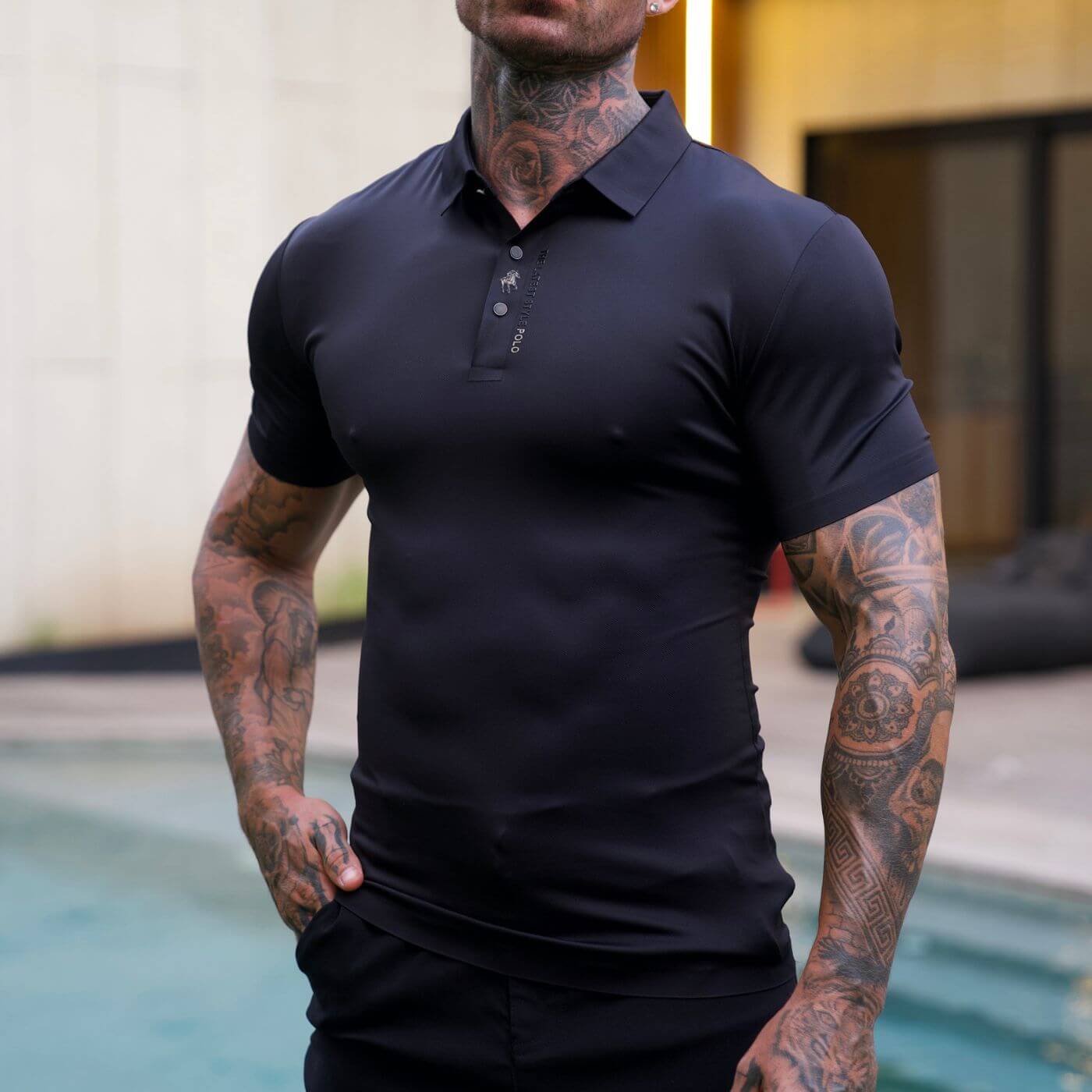 Milan™ – Premium Muskelfit Piquéskjorte