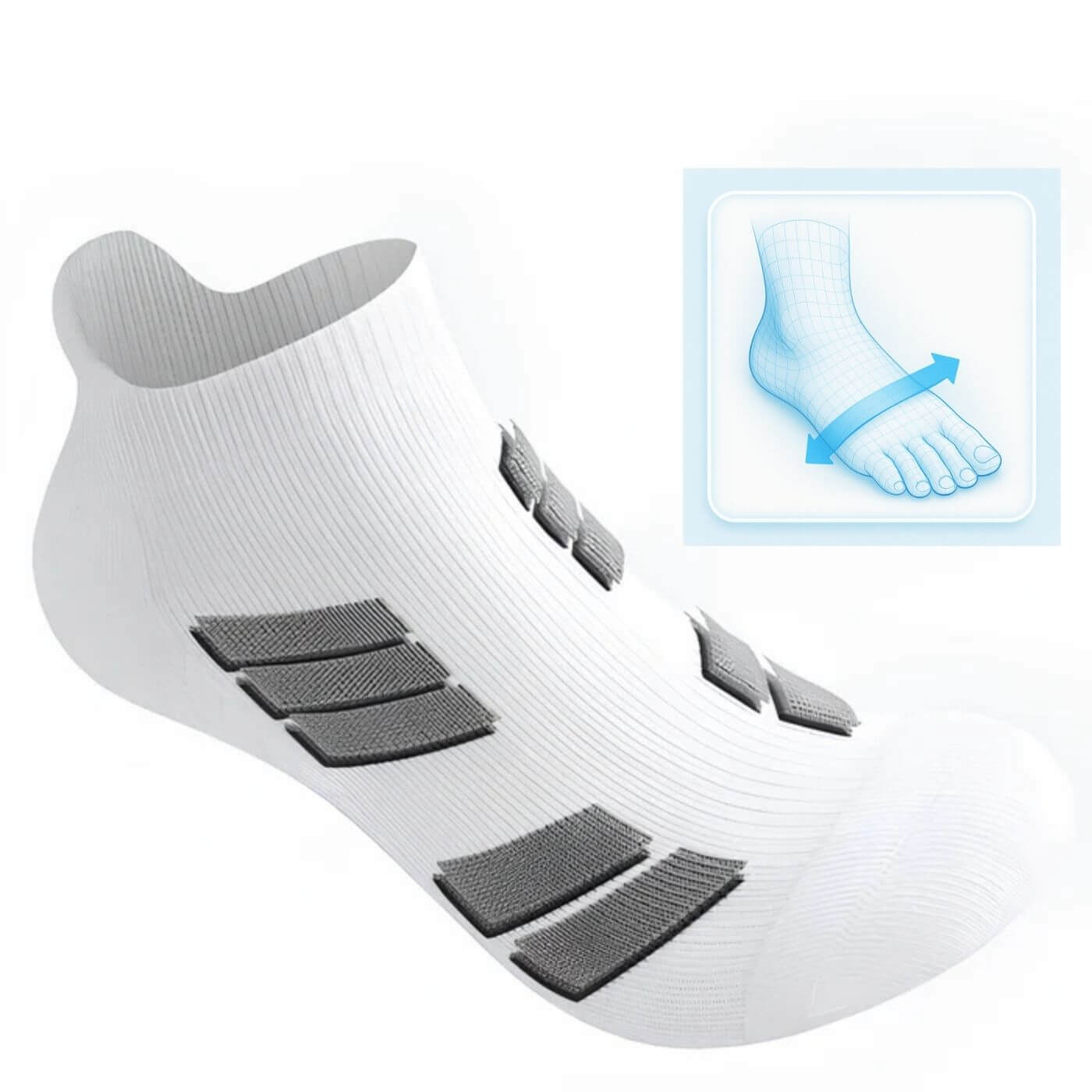 NordSocks™ – 10-pakning unisex ortopediske sokker med fotbue-støtte